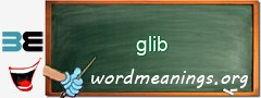 WordMeaning blackboard for glib
